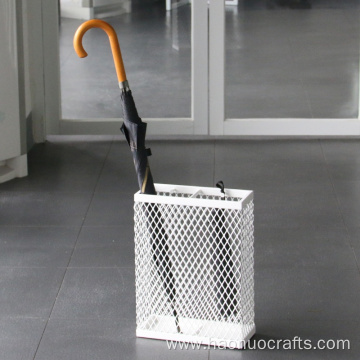 Hollow-out grid umbrella storage rack